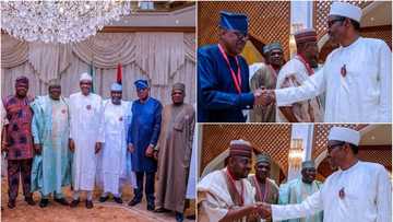 Shugaba Buhari ya karbi bakuncin wasu sanatocin APC (Hotuna)