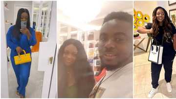 Jackie Appiah hosts Mr Beautiful, other actors in her mansion, he says powerful prayer for her (video)