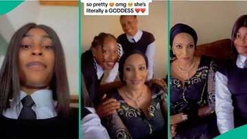 "She was most beautiful girl in 1988": Nigerian girls meet Bianca Ojukwu in video, praise her beauty