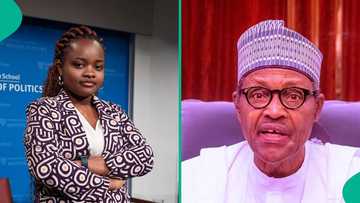 Buhari's death: EndSars Rinu Oduala lists all ex-president did to Nigerians, herself, "He can't rest at all"