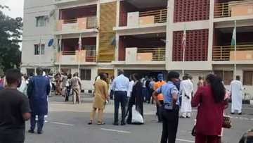 APC national secretariat in Abuja collapses? Party officials flee over scare