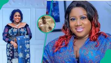 Actress Bisola Badmus shares new photo from treatment bed amid brain tumour battle