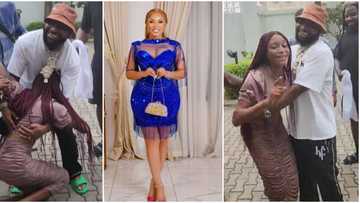 "You better don't kill yourself": Reactions as Iyabo Ojo's PA meets Davido, she goes gaga, video trends