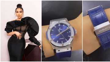 She bought it herself: Reactions as BBNaija's Maria casually flaunts Hublot wristwatch worth over N5m