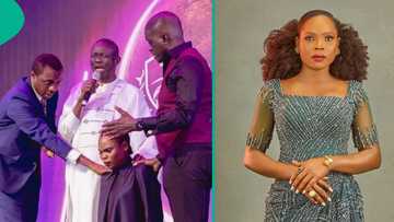 Uproar as Victoria Orenze becomes an apostle, Nathaniel Bassey, Bishop Wale Oke spotted in video