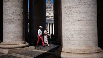 Rome businesses count their blessings with US pope