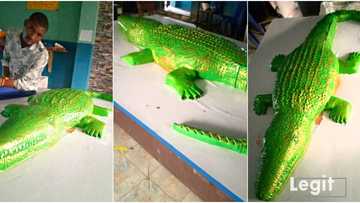 I just wanted to display my creativity: Talented Nigerian baker who used flour in creating crocodile speaks