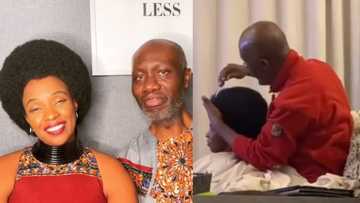 Loving husband has faithfully combed wife's glowing afro for 23 years