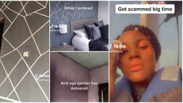 “The Painter Try”: Nigerian Lady Cries Out, Shares Video of 'Rubbish' Paint Job Done for N15K