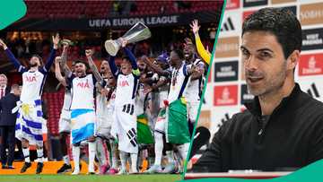 Mikel Arteta speaks after rivals Tottenham beat Man United to win Europa League
