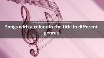 200 songs with a color in the title in different genres