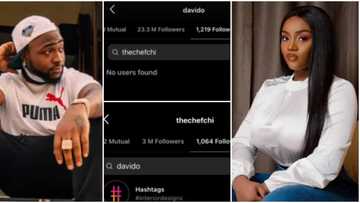 Breakfast na national cake: Davido and Chioma once again unfollow each other on social media, fans react