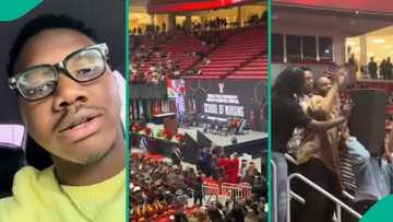 Friends sneak speaker into man's graduation venue, blast loud song as he collects certificate