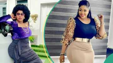 From exposing her body to covering up: How Omoborty changed her curvy shape with ten cute photos