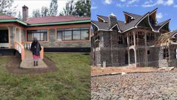 After building parents beautiful house in 2012, lady finally constructs her own mansion, see photos of palatial building