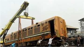 Just in: Man sets passenger train on fire in Kwara, flees