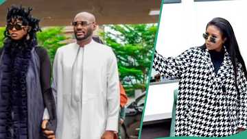 2Baba's wife marks 2 years as lawmaker, pictures of her outfit get fans talking: "Jail her stylist"