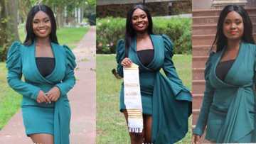 Massive celebration as lady bags first class in law, says she is grateful to God