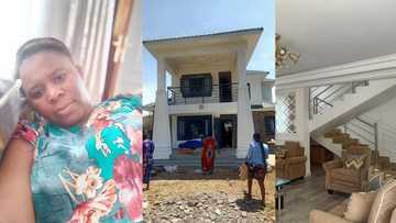 Woman excited as she moves into beautiful house that took 3 hard years to build