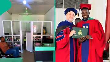 American University of Nigeria software engineering graduate starts life with office father gave him