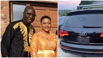 Yoruba actor Mr Latin becomes emotional as wife surprises him with car gift for 55th birthday