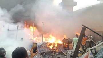 Da duminsa: Gobara ta kama babbar kasuwar kayan mota a garin Ibadan