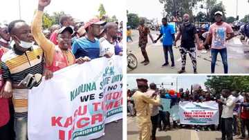 'Daliban KASU Sunyi Zanga-Zanga, Sun Tare Titin Zuwa Gidan Gwamna