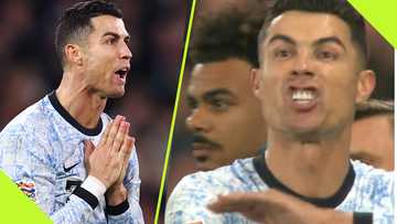 Cristiano Ronaldo's furious reaction after Portugal's draw with Scotland goes viral