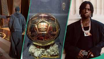 Ballon d’Or 2023: Rema performs at football award, spotted with Didier Drogba, Nigerians celebrate