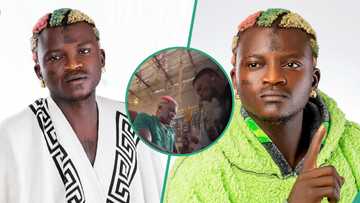 Video as Portable cries like baby after clergy prays for him, fans kick: "He dey on colos"