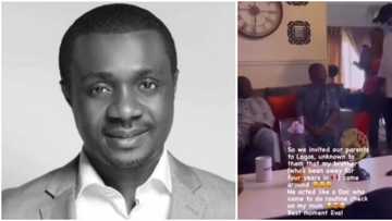 "We made their eldest son disguise as a doctor": Nathaniel Bassey & family prank his in-laws in sweet video