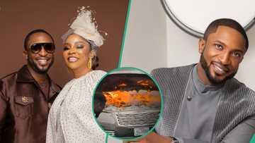 Singer Darey Art Alade’s wife opens up how their car caught fire on 3rd Mainland Bridge, shares video
