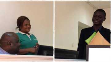 "He just finished NYSC": Company cleaner recommends her son for job where she works, he gets hired