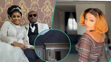 Israel DMW’s ex-wife Sheila Courage reacts as he unveils his building projects in village