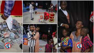 "Holyspirit stopped me from preaching": Nigerian pastor gifts widow who trekked to church all the offerings