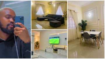 I did it myself: Nigerian man proudly shows off the look of his living room, cute photos get many gushing