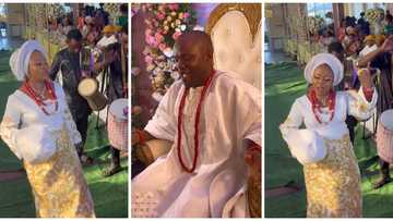 Drama king: Wife dances with energy at her wedding, hubby sits on chair, whines his body, video causes stir