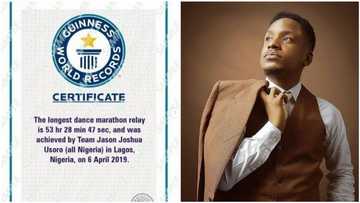 Massive jubilation as Nigerian Jason breaks Guinness World Records after dancing for 53 hours (photo)