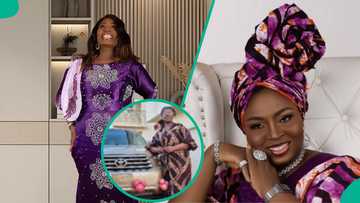 Jumoke George: Video of official presentation of house and car gifts to actress trends, she reacts