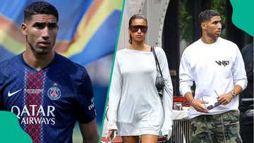Hakimi spotted with new woman after splitting with ex-wife who wanted half his wealth