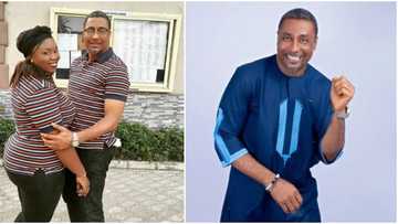 Veteran actor Tony Umez gushes as he shares love-up pics of him & wife to mark 23rd wedding anniversary