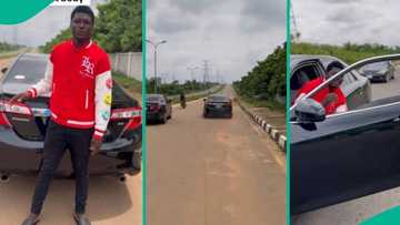 Nigerian man with Toyota Spider races Lexus ES 350, wins his opponent, people react