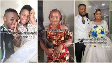 "She's not thinking like I am": Man marries lady he used to read with in school, wedding video impresses many