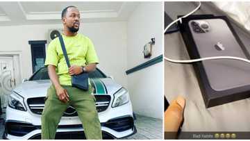 Comedian Ushbebe in severe tears after spending a fortune to purchase 'tear rubber' iPhone 13 device