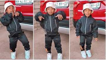 "How old is she?" Cute baby girl dances like adult, makes interesting hand gestures, cool video stuns people