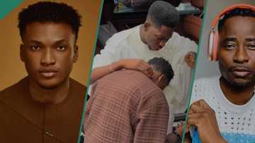 Moses Bliss' signee Neeja's response to Bisi Alimi, critics over kneeling video sparks reactions