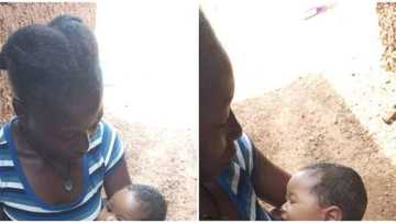 Budurwa ta sha da kyar a hannun danginta bayan ta haifo balaraben jariri bayan ta dawo daga Saudiyya