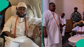 Davido and Cubana Chiefpriest mesmerise fans with how they first met: "Real recognises real"