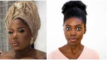 "The outfit is tacky": Fashion police comes for lady over her revealing asoebi dress