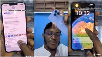 iOS 16: Nigerian man finally upgrades his iPhone, shows new features, many react to video